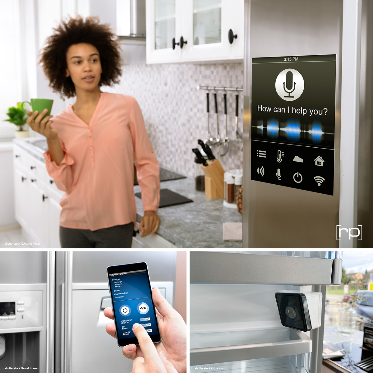 Smarte Kühlschränke mit Kameras