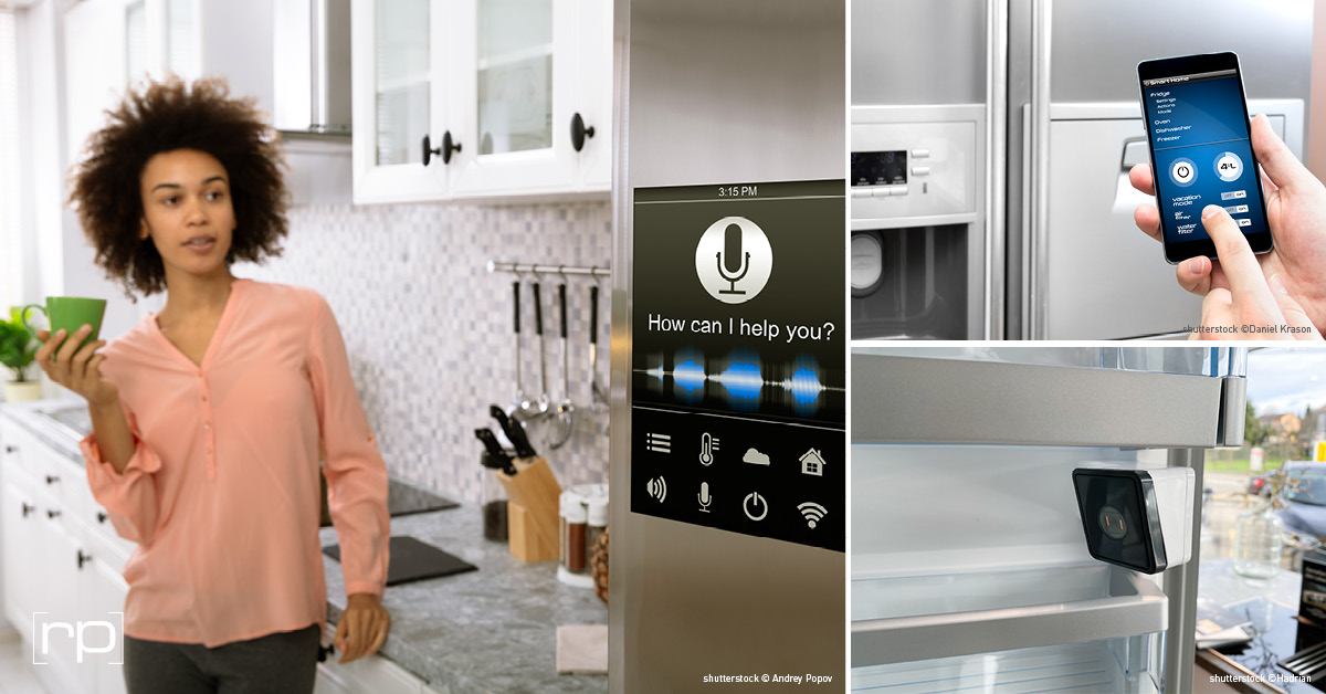 Smarte Kühlschränke mit Kameras 